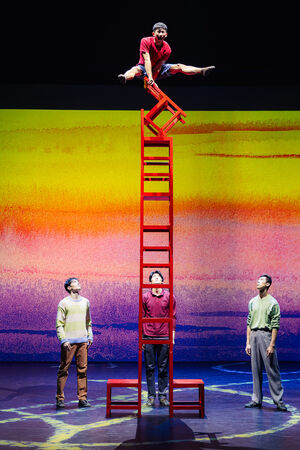 ▲林青霞現身力挺林懷民與FOCASA馬戲團的《幾米男孩的100次勇敢》。（圖／FOCASA提供）