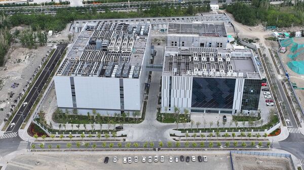 ▲新疆哈密雲上絲路融合算力中心。（圖／CFP）