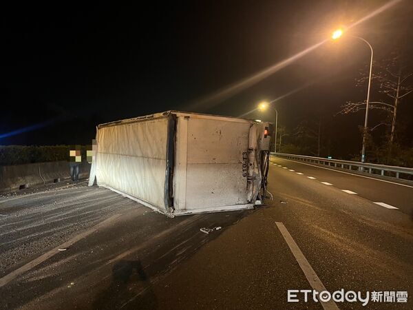 ▲▼ 國道1號北向269.8公里水上路段 。（圖／記者翁伊森翻攝）