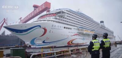 陸第二艘國產郵輪「愛達・花城號」出塢　預計5月海試年底交付