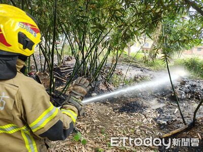 台南白河竹林火警！男全身40%燒燙傷　緊急送醫搶救