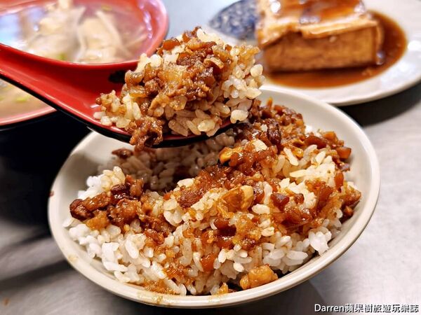 ▲▼阿金老圓環魯肉飯。（圖／DARREN蘋果樹旅遊玩樂誌授權提供）