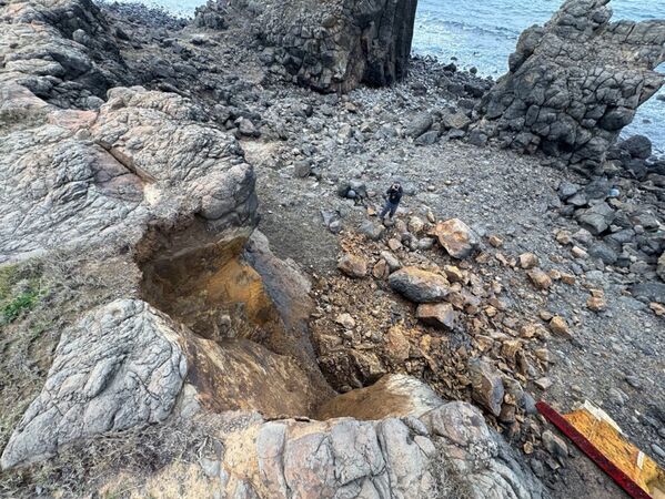 ▲▼澎湖鯨魚洞暫時關閉。（圖／澎管處提供）