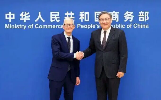 陸商務部長見庫克:希望蘋果堅定在中國發展信心