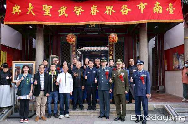 ▲台南祀典武廟22日清晨舉行春祭武聖大典，依循古禮展現莊嚴祭儀。（圖／記者林東良翻攝，下同）