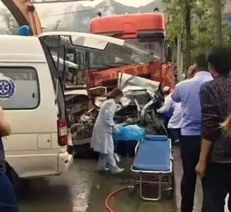 貴州小學生2死14傷！7人座恐怖超載猛撞貨車　震驚陸官方督辦徹查