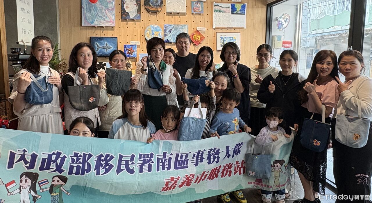 舊牛仔褲大變身!移民署攜手新住民手作布包 展現環保創意