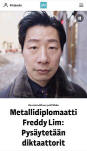 林昶佐再登芬蘭主流媒體Yle　「台芬都有威權擴張主義強鄰」