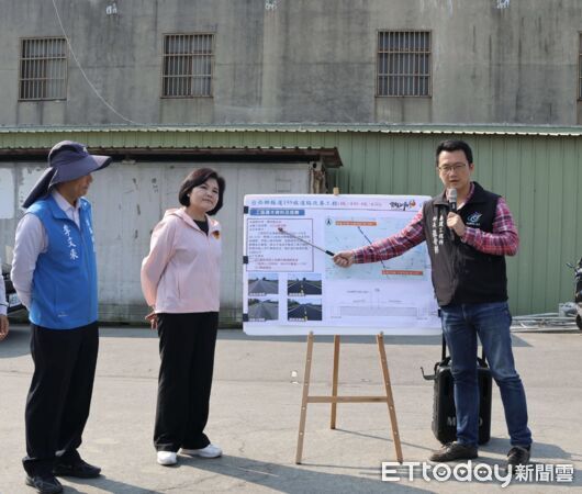 ▲雲林縣長張麗善會勘麥寮縣道154線排水改善工程。（圖／記者游瓊華翻攝）