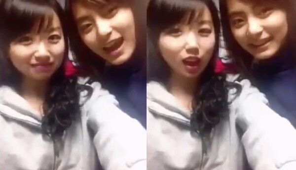 ▲孔雪兒和子瑜合唱《十二月的奇蹟》。（圖／翻攝自扒圈圈微博）