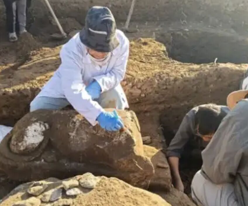 陸「考古出海」赴埃及古孟菲斯城 發現2500年前古埃及法老神廟遺跡