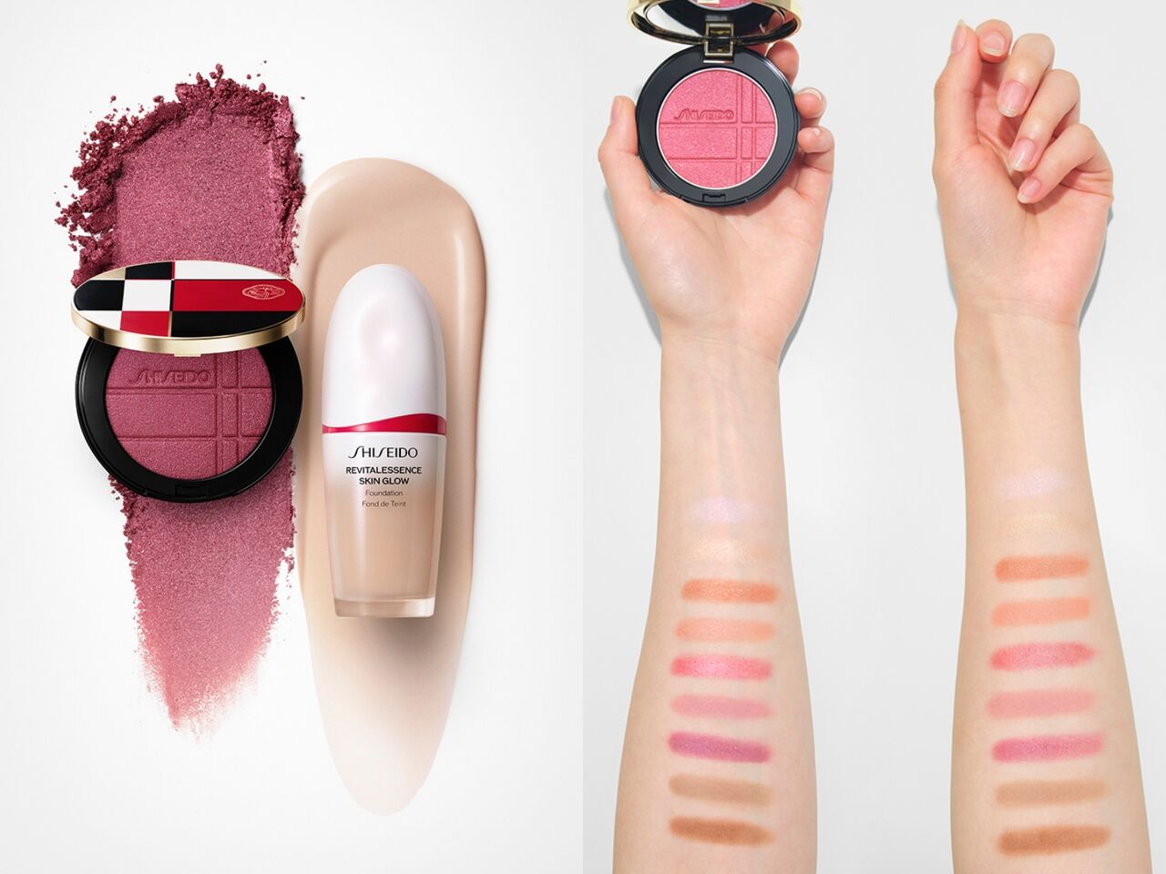 SHISEIDO,LAURA MERCIER,權恩妃,保養,彩妝,頰彩,試開箱。（圖／品牌提供）