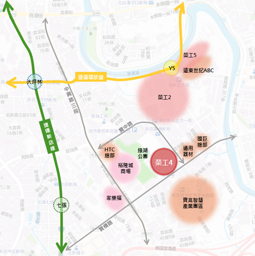 ▲▼新店榮工單元4周邊發展示意圖。（圖／新北市政府城鄉發展局）