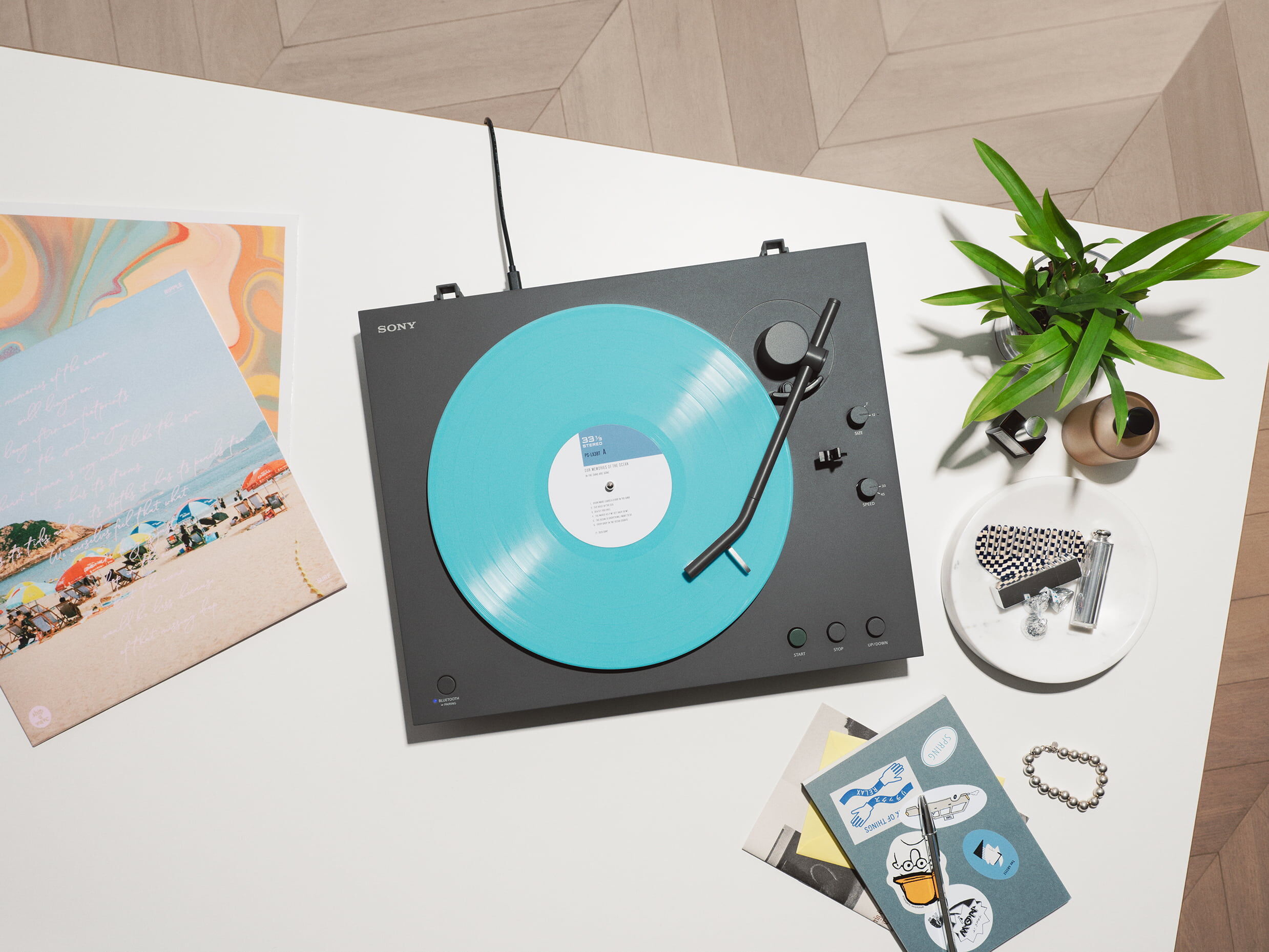 ▲SONY在台推出 PS-LX3BT 與 PS-LX5BT黑膠唱盤。（圖／品牌提供）