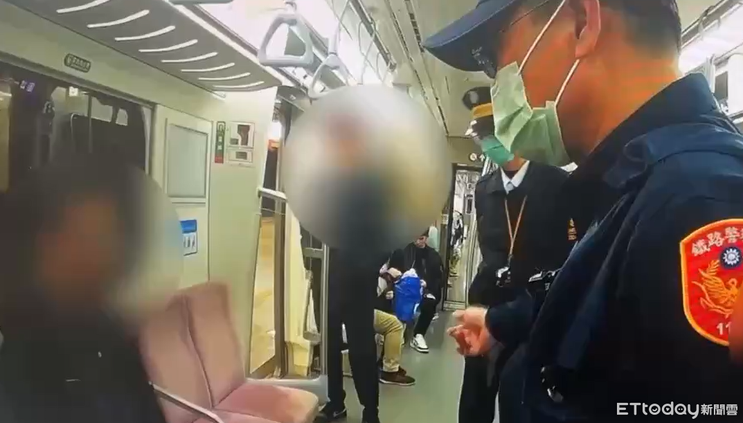 快訊/桃園1男子區間車上疑揚言殺人 被警依恐嚇公眾現行犯逮捕