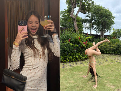 Lisa倒立秀蜜桃臀與肌肉線條　百萬AP金錶襯身價