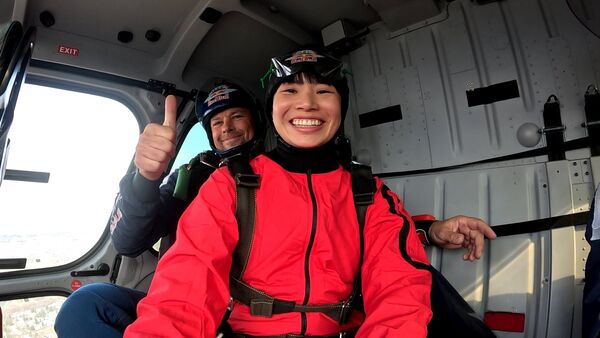 ▲戴資穎跳傘。（圖／翻攝自戴資穎臉書粉專）