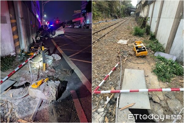 男自撞阿里山林鐵號誌「車翻人落跑」 26歲男逃6hrs被逮
