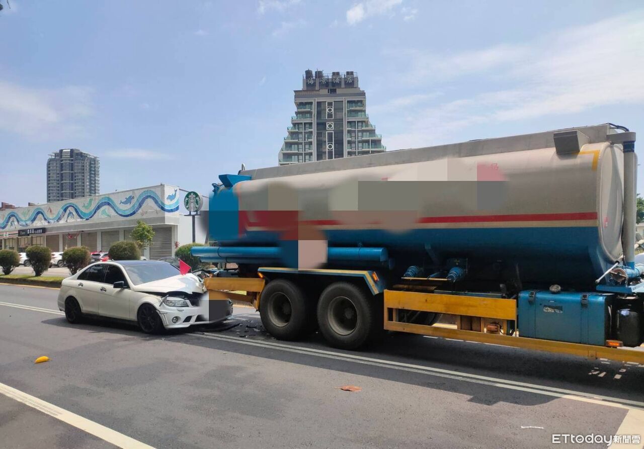 宜蘭自小客「追撞油罐車」!車頭潰縮爛毀 酒駕男遭送辦
