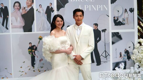 ▲禾浩辰、吳品潔婚禮。（圖／記者呂佳賢攝）