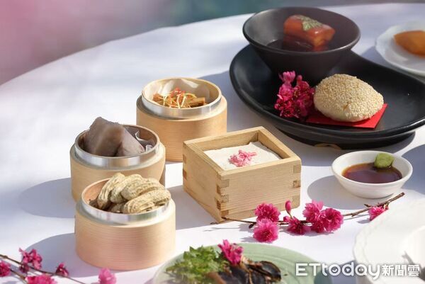 ▲▼日月潭涵碧樓推出的櫻花餐。（圖／日月潭涵碧樓提供）