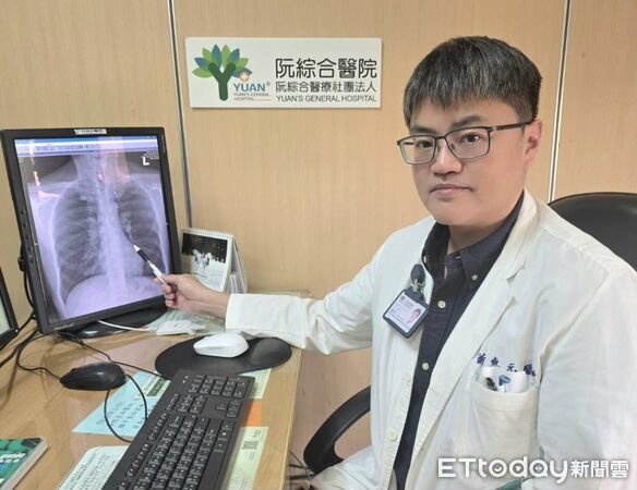 ▲阮綜合醫院胸腔內科主任蕭惠元。（圖／記者許宥孺翻攝）