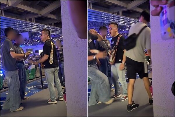 ▲▼台南亞太球場傳出觀眾掌摑工讀生事件，聯盟已介入處理並報警提告，施暴男遭起底是一名房仲。（圖／球迷授權提供，請勿隨意翻拍）