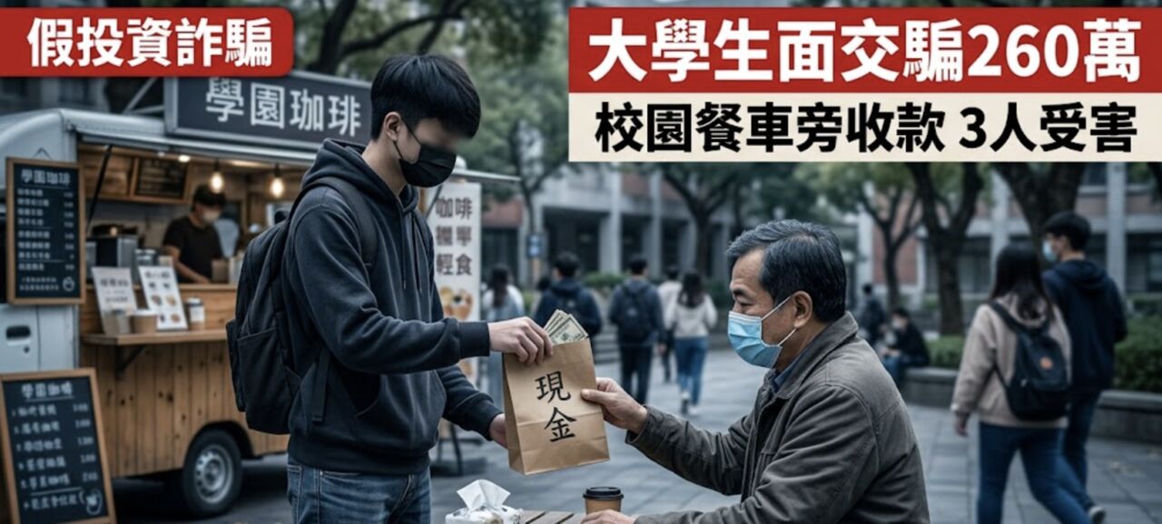 大學生淪車手!3被害人面交260萬 「單親養家還債」求輕判