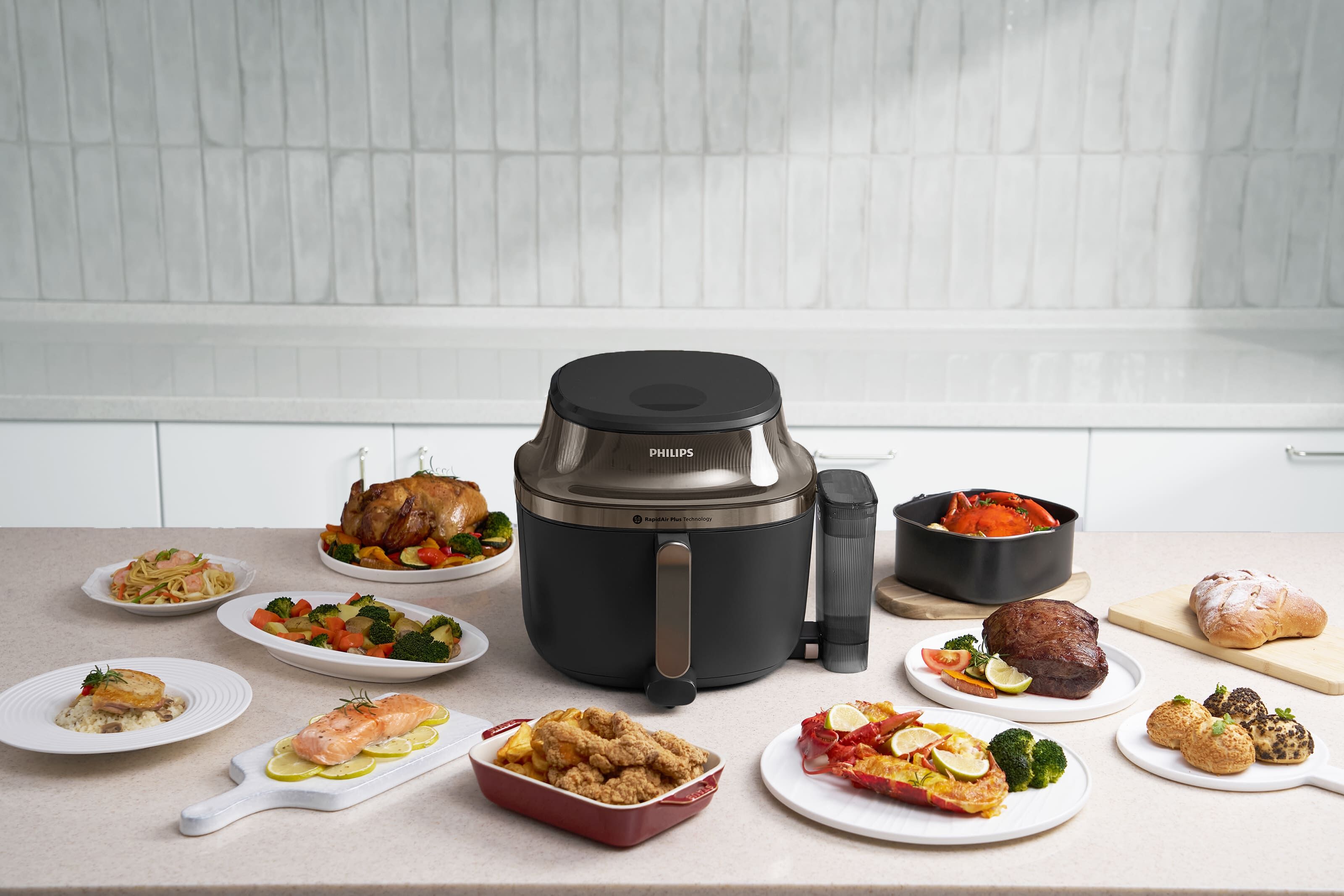 ▲飛利浦推旗下新品「星視界Plus透視蒸氣海星氣炸鍋」。（圖／品牌提供）