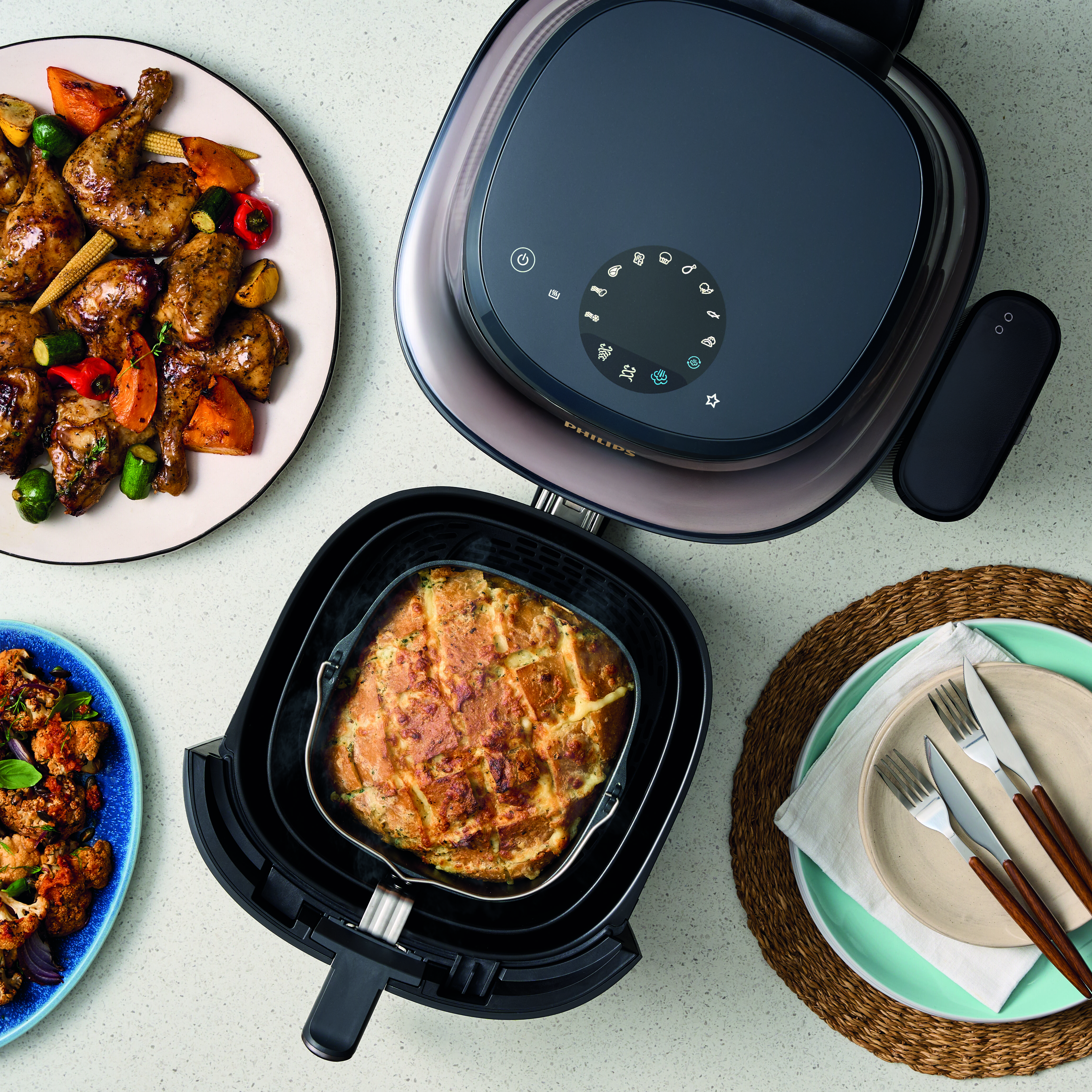 ▲飛利浦推旗下新品「星視界Plus透視蒸氣海星氣炸鍋」。（圖／品牌提供）