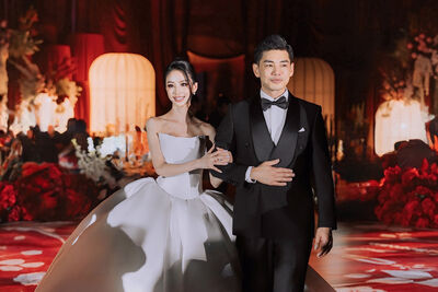 網戀成真！孔令奇娶大馬火辣名媛「辦超奢華中式婚禮」現場曝光