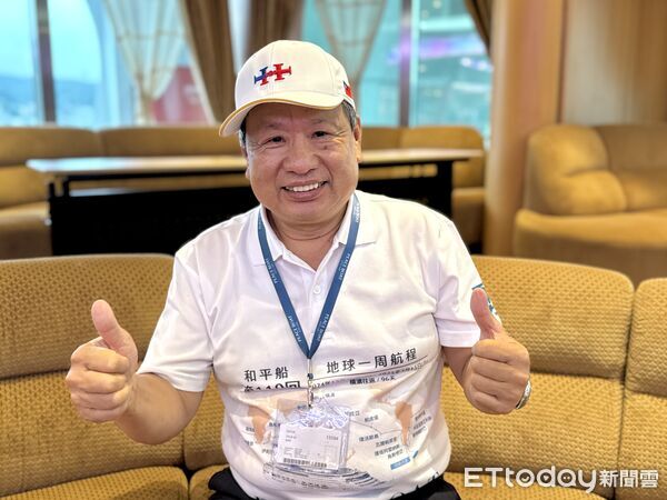 ▲在大陸設廠打拼長達20年的「勇伯」參加兩次和平號行。（圖／記者彭懷玉攝）