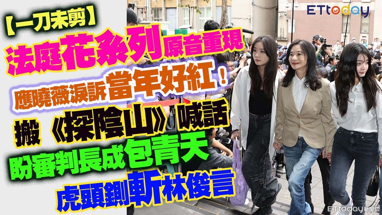 法庭花系列!應曉薇淚訴當年好紅 搬《探陰山》喊話審判長鍘林俊言