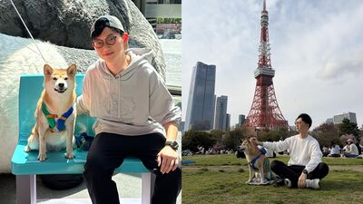 恭喜！視網膜圓夢帶柚子「旅居東京」　鐵塔合照：巧遇歡迎打招呼
