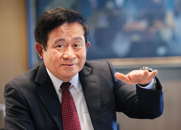 林鴻明21年前因為人事改組中年失業，意外和幾位老同事一起集資創業信驊，造就了如今的萬元股王。（中央社）