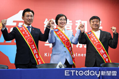 正式提名台中、新竹縣長人選　鄭麗文見江啟臣眼冒愛心「好帥」