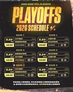 TPVL元年季後賽對戰組合出爐！台中連莊強碰雲豹飛將、台鋼天鷹對決伊斯