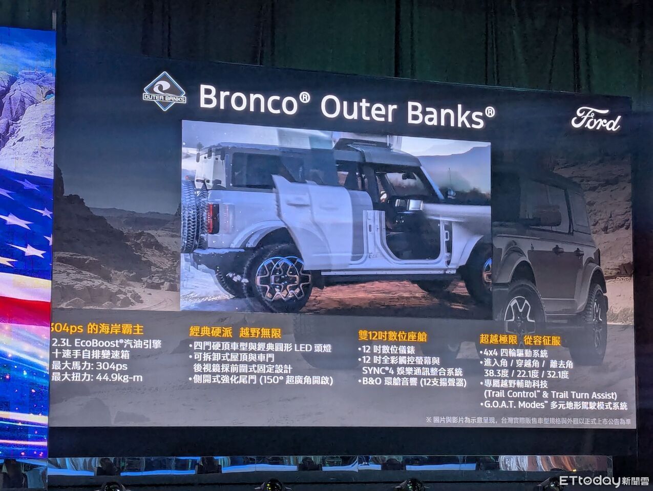 ▲台灣福特「公布美國車導入計畫」！全新中大型7人座＆越野休旅來了。（圖／記者張慶輝攝）