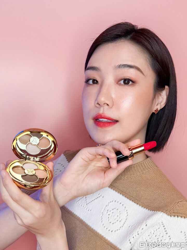 Louis Vuitton,彩妝,唇膏,眼影,精品,美妝,嬌蘭 。（圖／記者李薇攝）