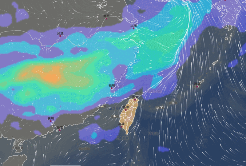 連假最糟一天「紅爆雷雨」猛灌 2波鋒面變天!圖看降雨熱區