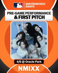 NMIXX登舊金山巨人主場演出　薛侖娥第二度大聯盟開球：非常榮幸