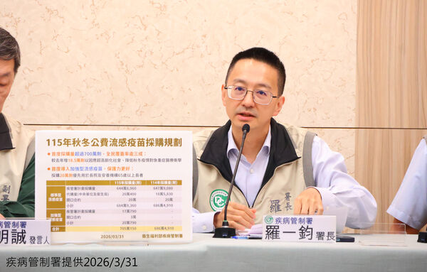 ▲▼疾管署疫情週報，署長羅一鈞。（圖／疾管署提供）