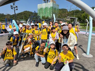 新北長安國小兒童節健行淨灘 結合歡樂健康培養公民力