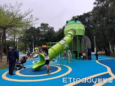 基隆百福公園遊戲場升級啟用 生態主題打造親子新樂園