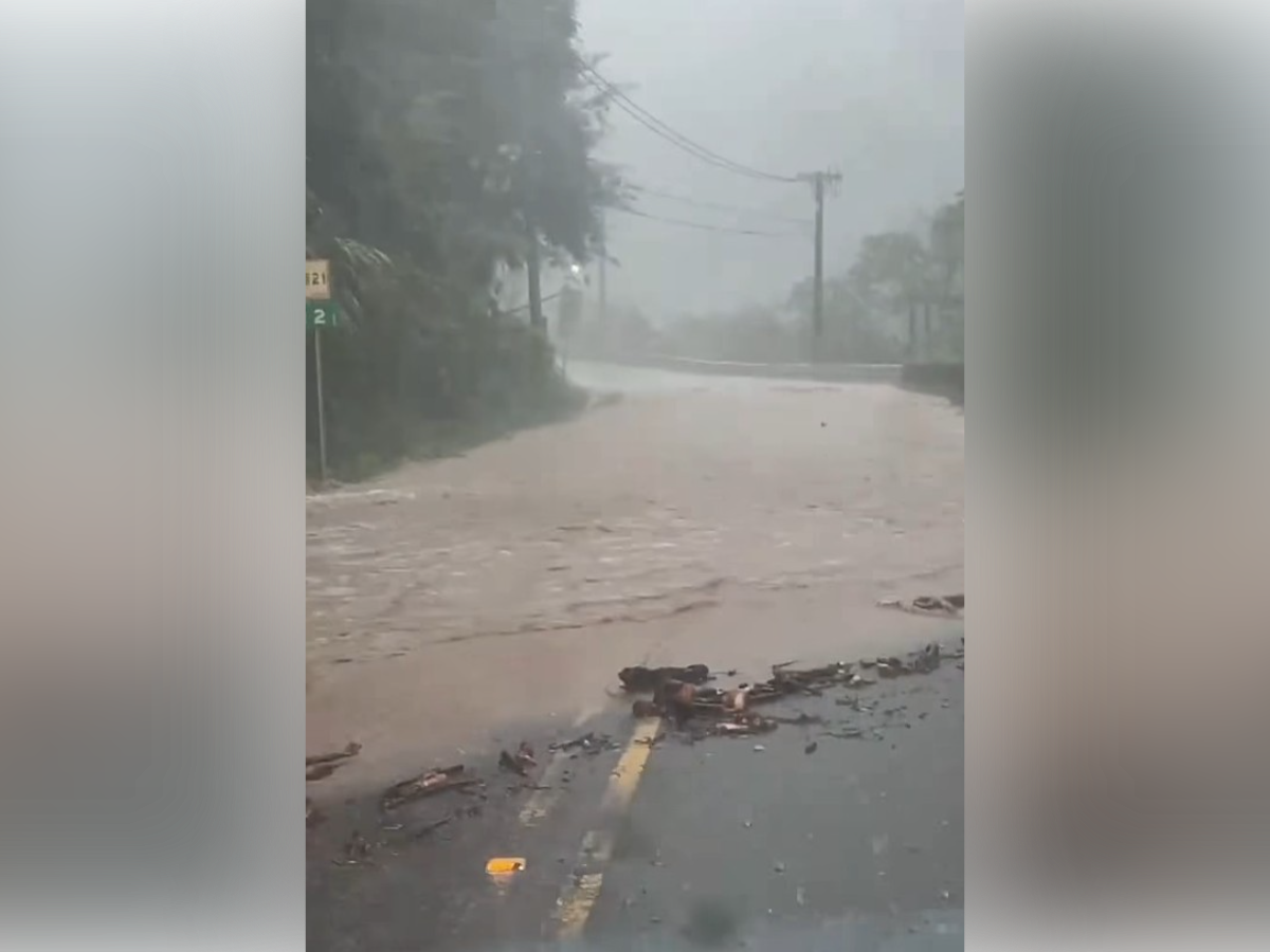 ▲▼苗栗暴雨淹水，縣府緊急放寬補助標準。（圖／翻攝自Facebook／鍾東錦）