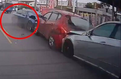 又是毒駕！女吸安無照上路逆向猛撞2車　紅色自小客慘成夾心餅