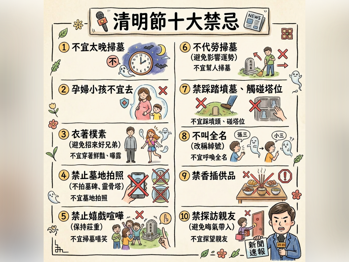 清明祭祖別踩雷!10大禁忌一次看 做錯恐影響運勢