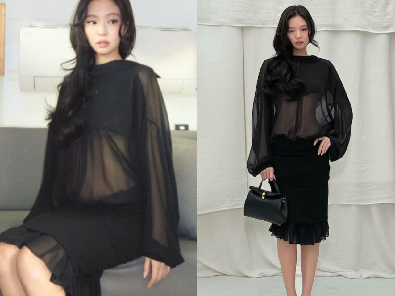 Jennie透紗禮服太仙!露不科學纖腰「中空超性感」力挺設計師好友