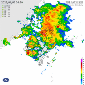 快訊／大雷雨南移！　襲2縣市