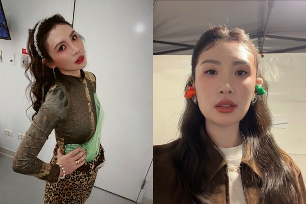 ▲▼金曲歌后魏如萱街訪被當「民眾」本人自嘲：壓壓驚。（圖／翻攝自Instagram／waawei）